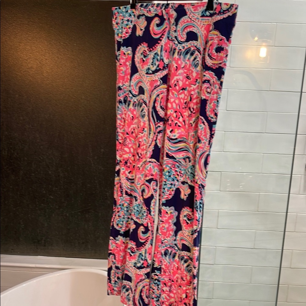 Lilly Pulitzer Vibrant Paisley Print Pants